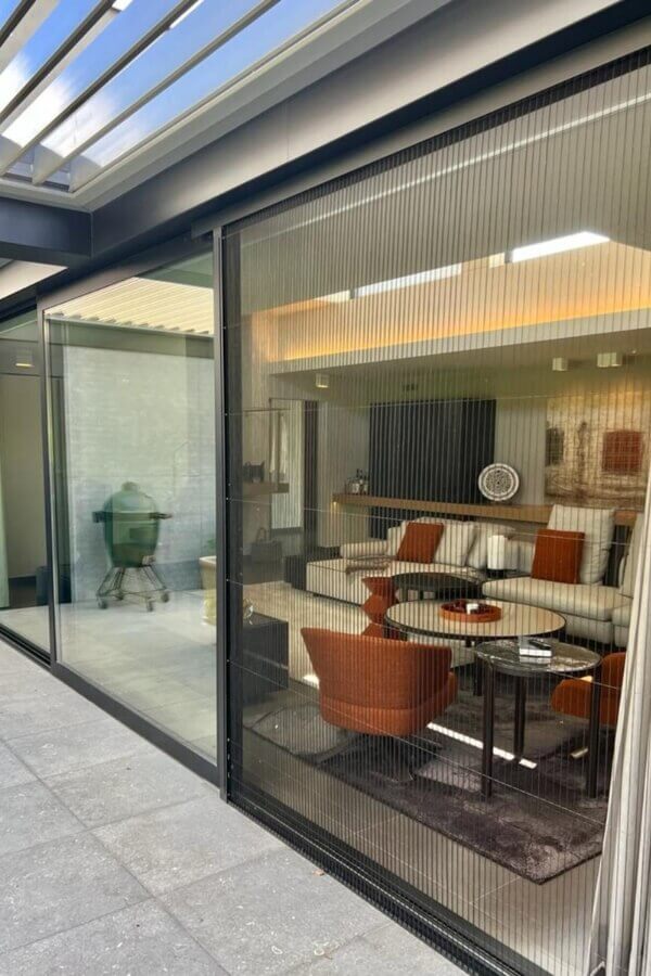 Moustiquaire plissée pour châssis coulissant alu