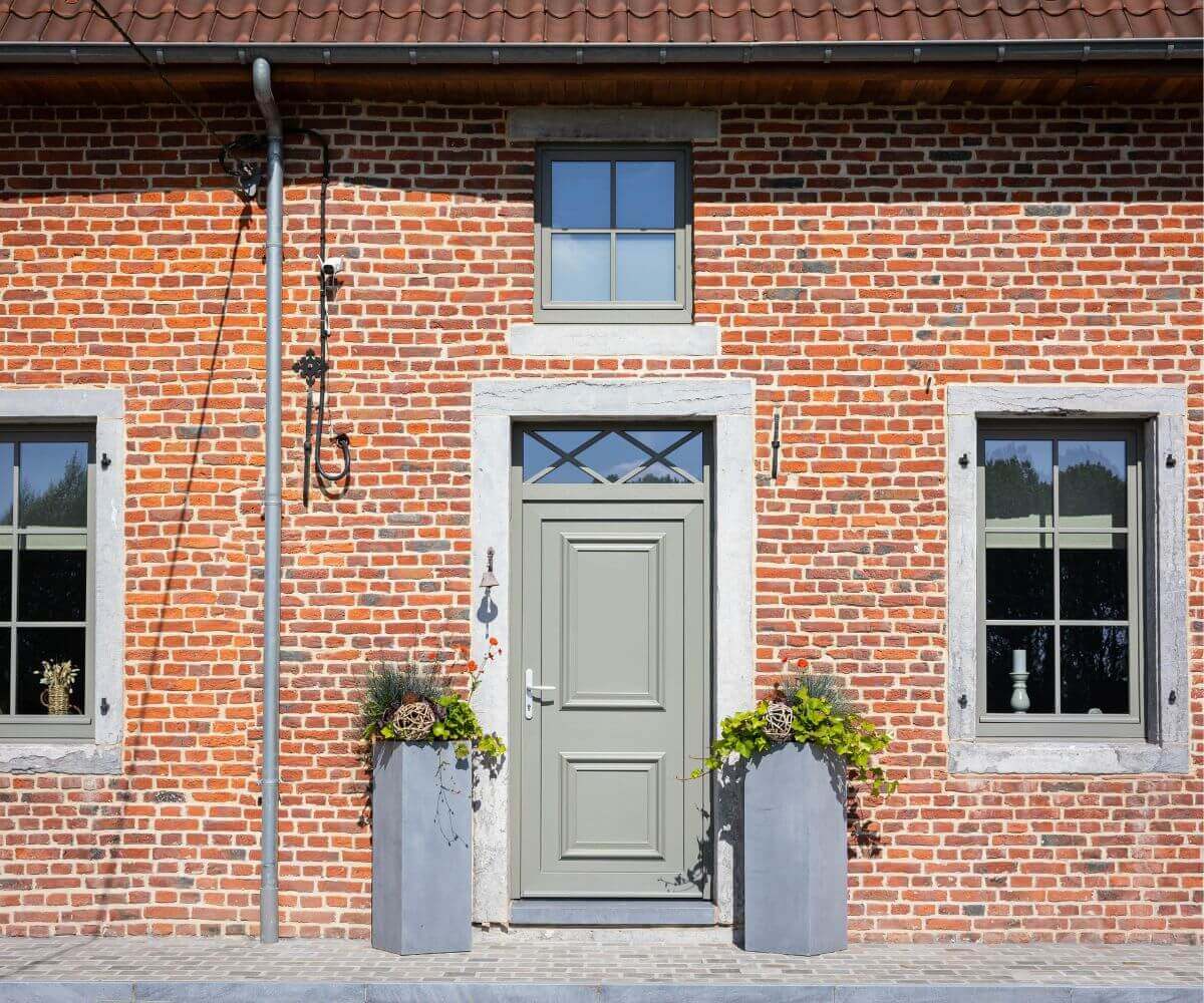 Placement châssis PVC Kömmerling pour une maison à Graty