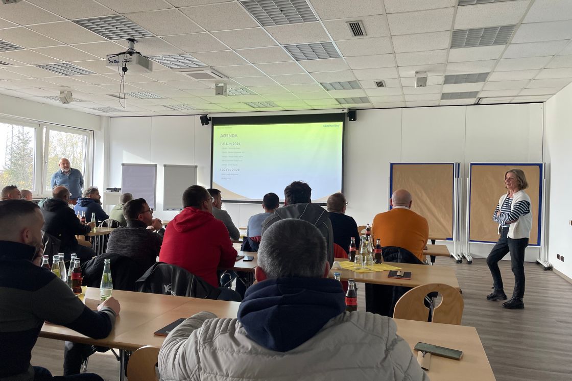 Présentation de Kömmerling, châssis PVC à l'équipe Tivolux