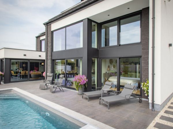 Châssis alu Aliplast réalisattion à Ville-Pommeroeul