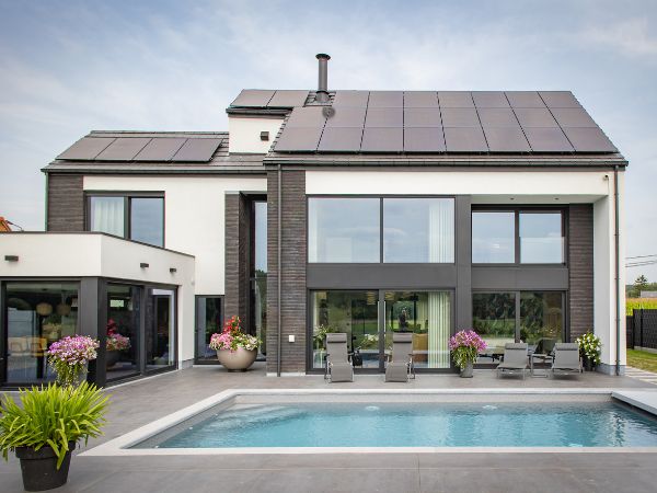 Pose de châssis alu Aliplast à Ville-Pommeroeul