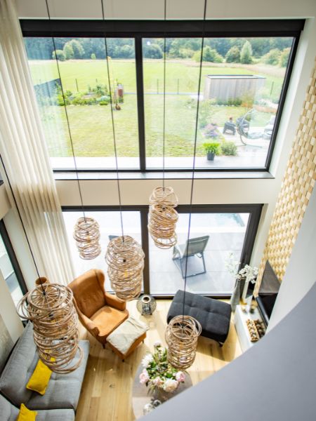 Réalisation de châssis alu à Ville-Pommeroeul